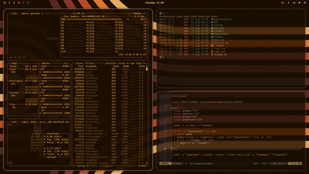 Space Monkey theme screenshot